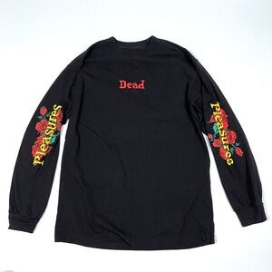Pleasures X Grateful Dead Men's Sz Medium M Bertha Black Long Sleeve Tee T-Shirt